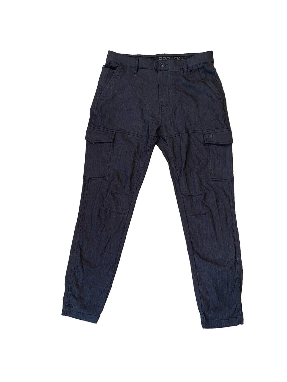 Projek Raw Mens Cargo Pants Size 34 Slim Stretch Elastic Cuff Tactical Skinny